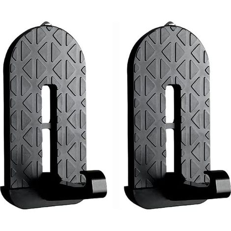 Pedal de asistencia para coche, 2 piezas, plegable, para puerta de coche, fabricado en aleación de aluminio, utilizado para limpiar el techo, apto para SUV, autocaravanas y Jeeps (negro). (1/5)