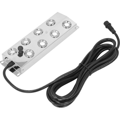 Brumeur à ultrasons 8 têtes IP67 étanche 304 acier inoxydable silencieux générateur de brouillard avec câble 5m pour paysage DC45-48V (1/5)