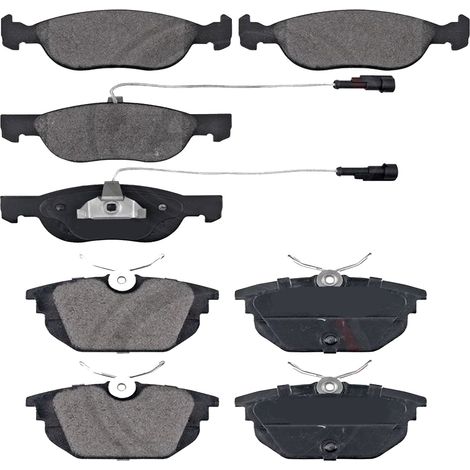 KIT PASTIGLIE FRENO ANTERIORI E POSTERIORI compatibile con FIAT CROMA (194) / PASTIGLIE FRENANTI AUTO OEM FDB1787,FDB1798 / SOSTITUZIONE DIRETTA / BASSA POLVERE / SILENZIOSO