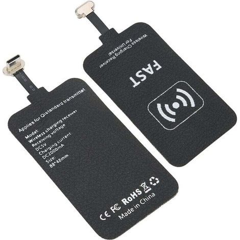 Type C 10W Wireless Fast Charging Receiver, Induction Charger Receiver, Fast Charging Patch Module, Interface Receiver and Qi Adapter (1/4)