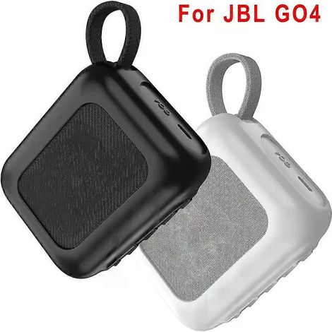 Silikon-Schutzhülle für kabellose Lautsprecher, stoßfest, weich, mit Metallschnalle, Outdoor-Halterung für JBL GO4-JXLGV (1/4)