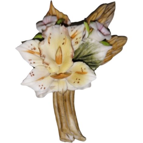 Oggetti da Bomboniera fiore in porcellana per matrimonio cresima comunione segnaposto  o da applicazione particolari (1/5)
