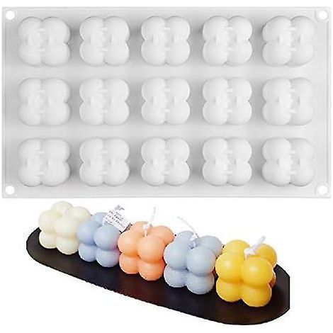 15in1 Bougie Silicone Moule 3d Mini Magic Bubble Cube Ball Rsine Bougie Silicone Moule Savon Moule Diy Chocolat Bougie Rsine Savon Silicone Moule (1/5)