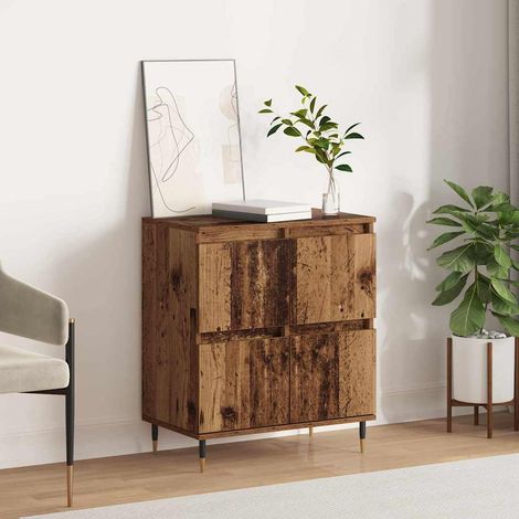 Buffet-Meuble de rangement Marron 60 x 35 x 70 cm Bois d'ingénierie 908594 (1/5)