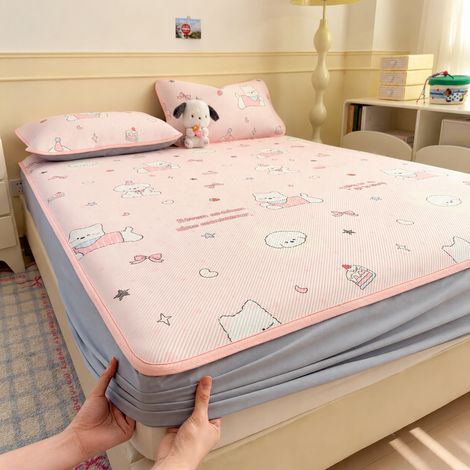 Parure protège-matelas drap-housse rafraîchissant 150x200 cm avec 2 taies d'oreiller 150cm 200cm réf 8076 2 kg – Livraison gratuite