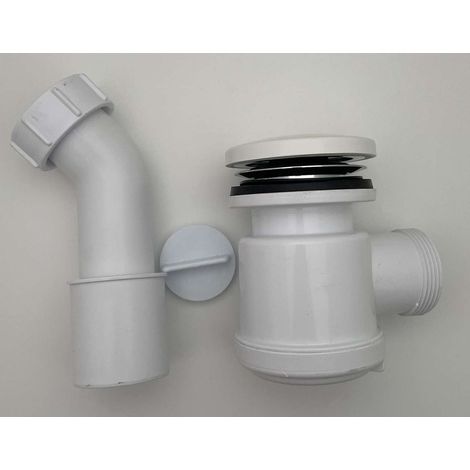 Polysan - Siphon de receveur de douche, diamètre 50 mm, avec couvercle, blanc 303700000266 (1/2)