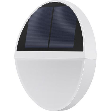 Lámpara solar para exteriores, aplique solar de pared de 48 LED con sensor de movimiento, ángulo amplio de 120°, luz de seguridad solar impermeable. (1/5)