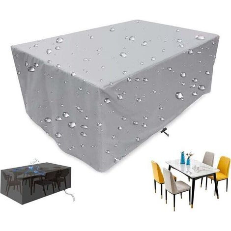 Promotion, Housse Salon de Jardin, Housse de Protection pour Meuble Table Chaise, Étanche Tissu Oxford 210D Extérieur Bâche, Anti-UV Intempérie Vent Pluie, Housse de Meuble, pour Patio Jardin - 909090 (1/5)