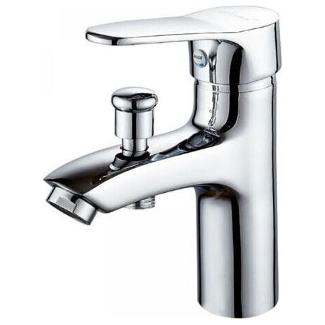 Mitigeur baignoire monotrou double usage eau chaude et froide en alliage, robinet de douche pour salle de bain (1/5)