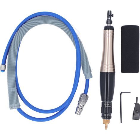 Meuleuse à crayon, outil pneumatique, Turbine 1/4 pouces, rectifieuse pneumatique ultrasonique alternative, 23000 tr/min pour le polissage des fichiers (1/5)
