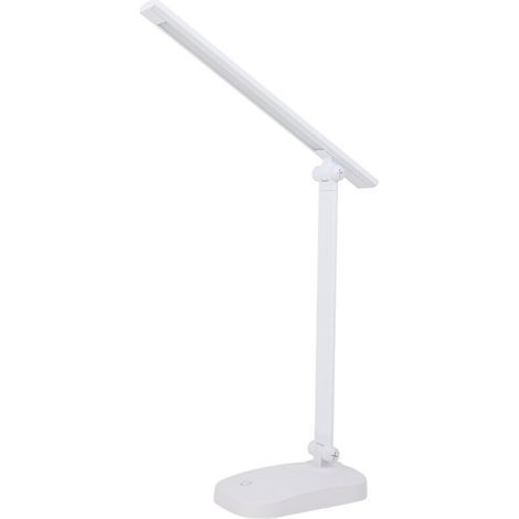 Lampe de bureau, lampe de table LED, pliable 3 couleurs niveaux d'éclairage,USB charge,contrôle tactile,avec protection des yeux LED lumière bureau pour enfants étude, travail, bureau [Classe énergéti (1/5)
