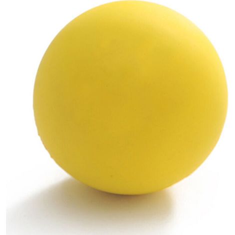 Balle de massage yoga en caoutchouc pour fascia, relaxant musculaire pour tous âges, jaune