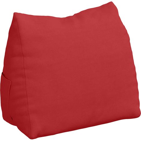 Back Pillow Red 60 x 20 x 50 cm Fabric vidaXL