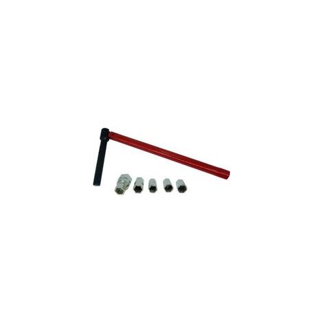 Clé lavabo spéciale mitigeur Ø 13mm – 5 douilles Ø 8-12mm – Conception universelle pour plomberie – Durable et réutilisable (1/5)