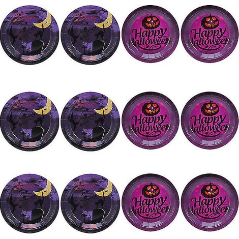 20 Pappteller für Halloween-Dekorationen