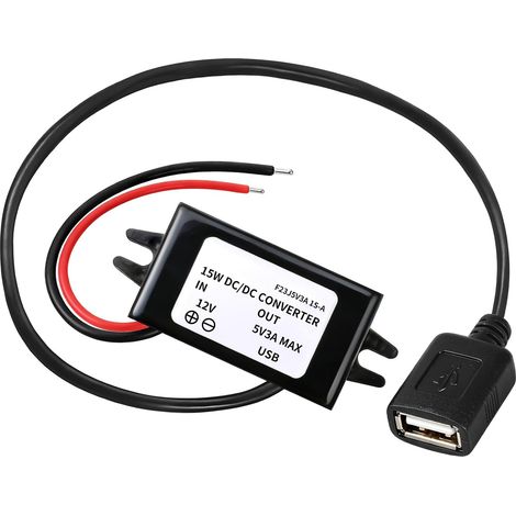 Convertisseur de Tension 12V vers 5V, 8V-23V vers 5V Converter Adapter (1/5)