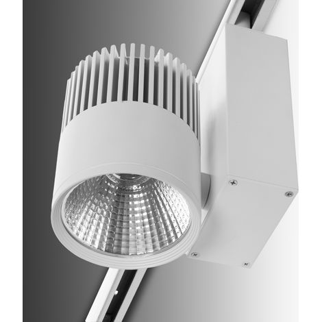 LED-Schienenstrahler 30W 2700Lm CRI90 4200ºK dreiphasig UGR17 50.000H [JW-TR30W-WHITE-W]