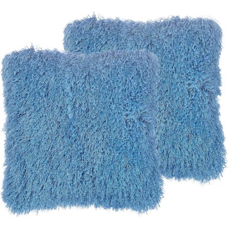 Dekokissen 2er Set CIDE 45 x 45 cm Blau Ohne Muster (1/5)