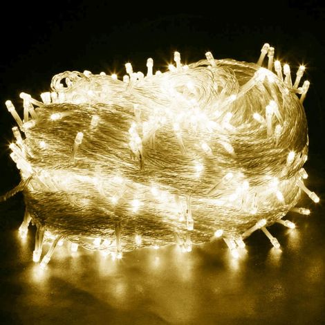 20M 200 guirlandes à LED blanc chaud 8 modes de lumière jardin de fête décoration intérieure extérieure lumières de Noël Blanc chaud (1/5)