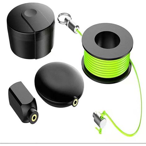 Magnetic Wire Puller, 4 Pack Magnetic Wire Puller Set with Magnetic Wires, Nylon Ropes, Magnetic Wire Guide Cable Wire Fishing Tools
