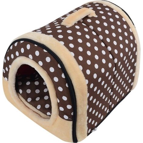 Nid Pour Animal De Compagnie - Lit Pour Chien Et Chat - Doublure Amovible Et Lavable En Machine - Housse En Peluche Épaisse - Pour Automne Et Hiver - 1 Pièce (1/5)