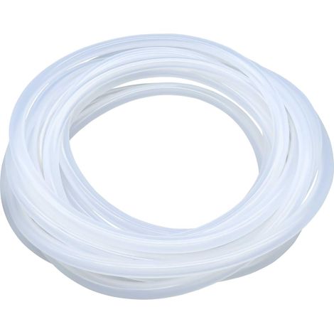 Tuyau en silicone de qualité alimentaire - 3 mm ID x 5 mm OD - 8 m - Tuyau flexible en caoutchouc de silicone transparent pour eau et air (1/5)