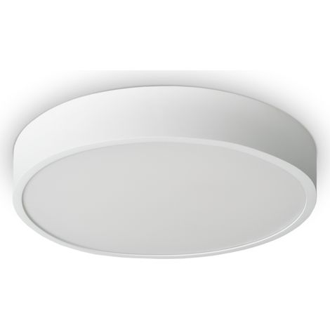 Paco Home Lámpara LED Plafón Deco Salón Dormitorio Comedor Despacho Moderno Bianco 2, Ø40cm