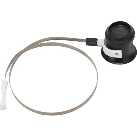 Lunettes de réparation de montres pliables, loupe frontale avec anneau en acier inoxydable 5X (1/5)