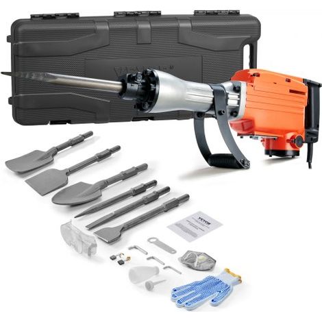 Marteau de Démolition 2200 W Marteau-Piqueur 66 J 1350 BPM (1/5)