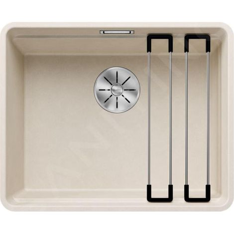 Blanco Etagon 500 - Évier en silgranit 527x427 mm, avec accessoires, InFino, blanc doux 527074 (1/3)