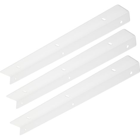 3 Stück Auflagewinkel 400 mm weiß inkl. Montagematerial Wandkonsolen für Arbeitsplatte Tischplatte Schreibtischplatte Montagewinkel von SOTECH