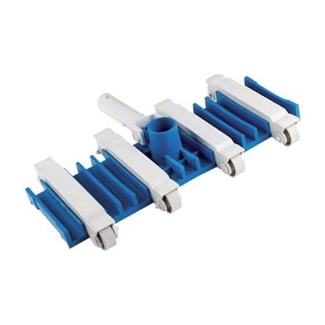 SPAZZOLA PISCINA ASPIRANTE FLESSIBILE DOMUS  ATTACCO MM 28 TUBO MM 38 CM 39,5X25,5