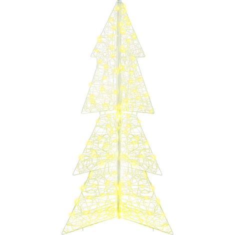 Sapin de Noël,Arbre de Noël avec 160 LED Blanc chaud 150 cm Acrylique CFW80114 (1/5)