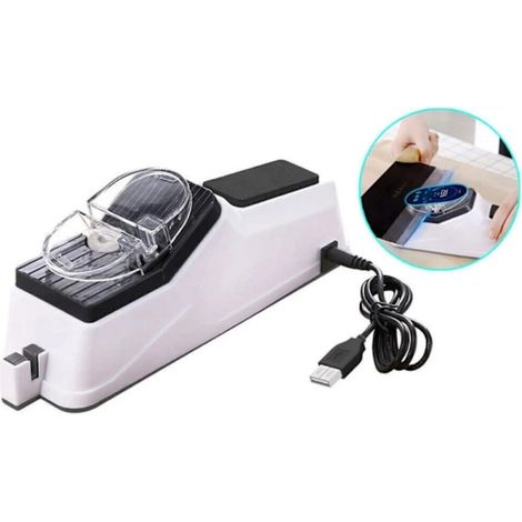 Afilador de cuchillos eléctrico, piedra de afilar profesional, diseño compacto, para cocinar a diario.