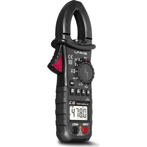 Pinza amperometrica per misure in TRMS fino 600V AC/DC Uniks C6