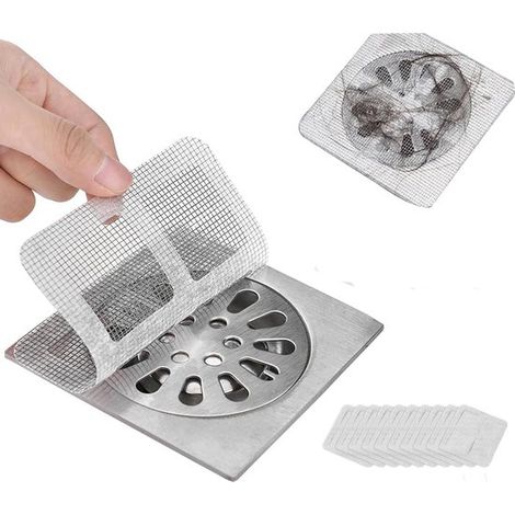 Adesivi monouso per scarichi,innovativi adesivi monouso per filtri di scarico a pavimento,bagno e vasca (10 pezzi) (1/4)