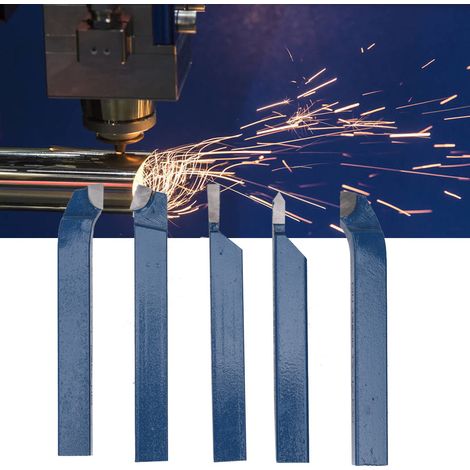 5 pièces outils de tour à pointe carbure soudée pour machines-outils 8x8mm (1/5)
