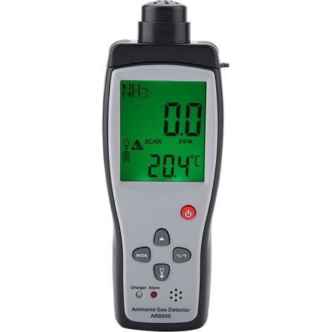 Détecteur de gaz ammoniac SMART SENSOR AR8500, testeur et moniteur de gaz NH3, double alarme sonore et visuelle, 0-100 ppm, 100-240 V (1/5)