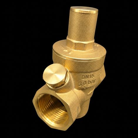 Réducteur de pression d'eau en laiton DN15 1/2 pouce petit corps fileté sans manomètre dn15 4 réf 3427 300 g – Livraison gratuite