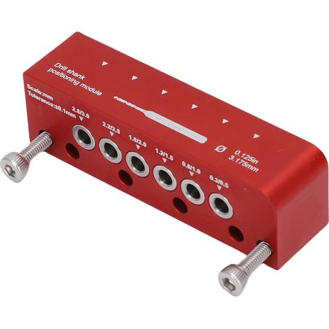 Module de positionnement de tige de perceuse de 3.175mm, Guide de perçage de barre ronde en alliage d'aluminium, localisateur de trous de poinçonnage pour la construction de modèles (1/5)