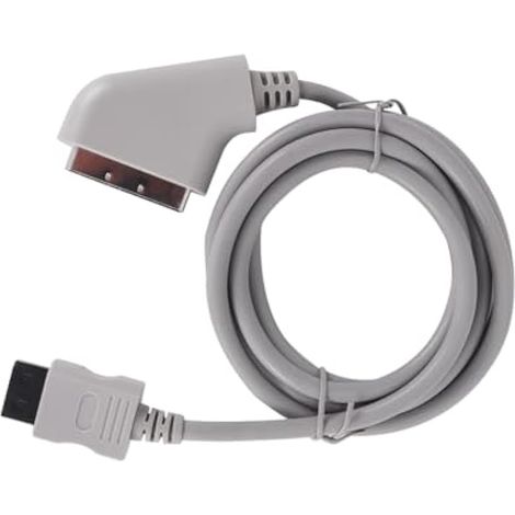 Câble de rechange RGB Scart HD AV 1,8 m (gris) pour Wii/Wii U (1/5)