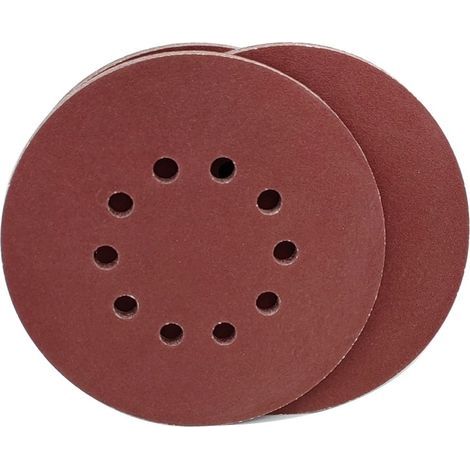 Disques de Ponçage 225 mm 10 Pièces Grain P180 10 Trous Disques Abrasifs 225 mm Ronds Papier Abrasif for Ponceuse pour Cloisons Sèches Ponceuse Girafe (1/5)