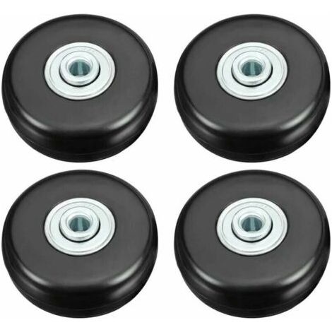 Kofferrolle, Gepäck-Koffer-Reparaturrolle für schwere Lasten, 50 mm, gedämpftes Gummi, Universal-Drehgelenk, Ersatzrad, Transport ersetzt die Rolle 4 Stück für Koffer/Gepäck/Rucksack/Reisen