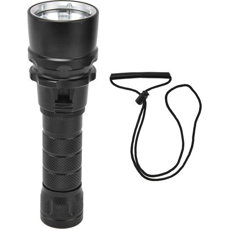 Lampe de plongée 5000lm IPX8 avec variateur continu et revêtement sous vide, puissante et étanche