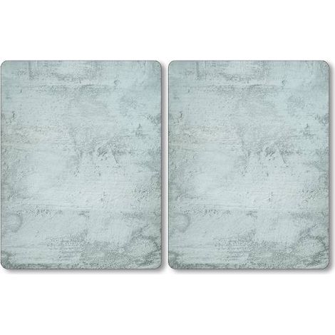 Plaque de protection pour poêle XL, 2 pièces, imitation béton, KESPER