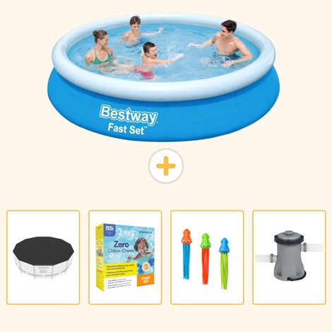 Bestway Bestway Fast Set Ronde - 366x76 cm - 5-pièces S57 (1/5)
