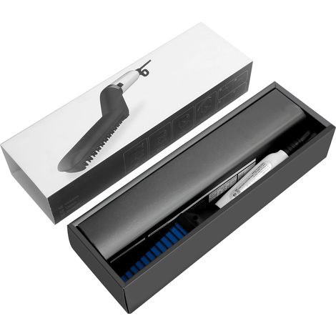 Brosse à cheveux électrique multifonctionnelle pour hommes, chauffage rapide, 100/220 V (prise américaine) (1/5)