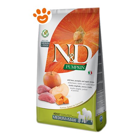 Farmina Cane N&D Pumpkin Medium e Maxi 2,5 kg Cinghiale e Mela