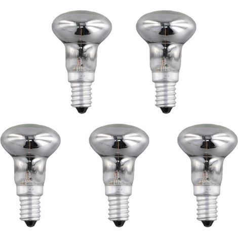 Lampe à Lave de Remplacement E14 R39 30W Projecteur à Visser Ampoule RéFlecteur Clair Spot Ampoules Lave à Incandescence 5 PièCes (1/5)