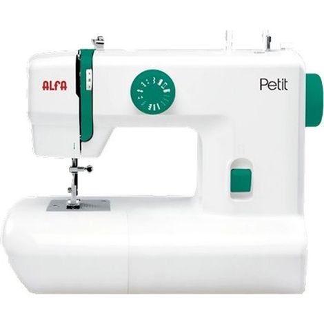 Máquina de coser alfa petit 9 puntadas ligera almacenamiento integrado